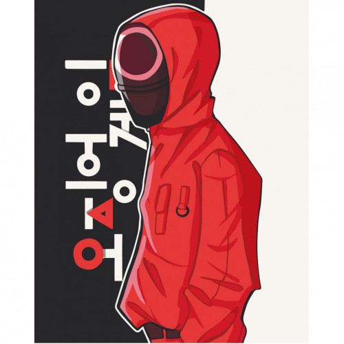 Картина за номерами Гра в кальмари. Робочий 10298-AC, 40х50 см