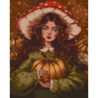 Картина за номерами Дівчина осінь 10065-AC, 40х50 см Polina Skurykhina ©pollypop92