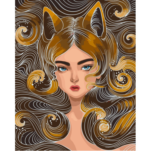 Картина по номерам Загадочная лисичка 10101-AC, 40х50 см Polina Skurykhina ©pollypop92