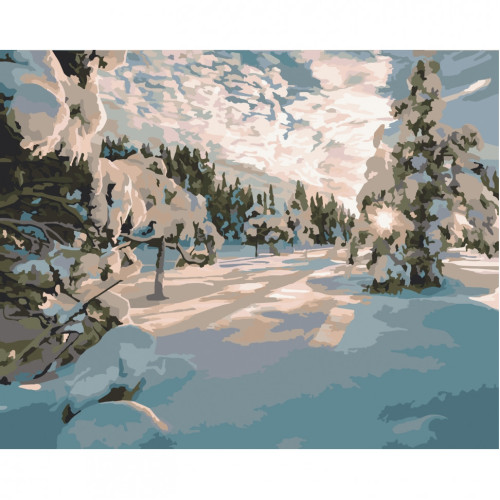 Картина за номерами Зимовий ранок 10586-AC, 40х50 см