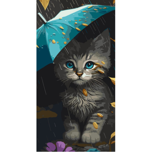 Картина за номерами Милий кошеня 11534-AC, 40х80 см