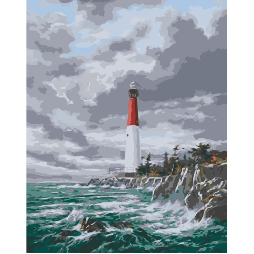 Картина по номерам Морской маяк 10582-AC, 40х50 см