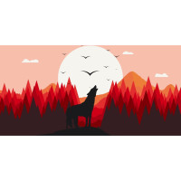 Картина по номерам Зов вожака 11526-AC, 40х80 см