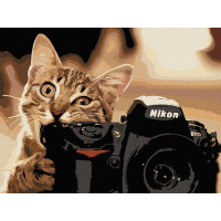 Картина по номерам Пушистый фотограф 11608-AC, 40х50 см