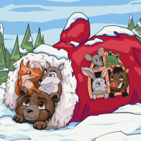 Картина по номерам Варежка 15100-AC, 40х40 см ©elishas_art_original