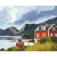 Картина по номерам Фьорды Норвегии 10569-AC, 40х50 см