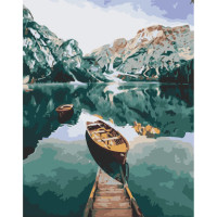 Картина по номерам Лодка в фьордах 10626-AC, 40х50 см
