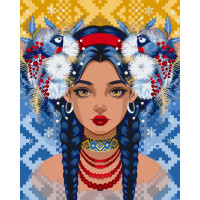 Картина за номерами Юна зима 10002-AC, 40х50 см Polina Skurykhina ©pollypop92