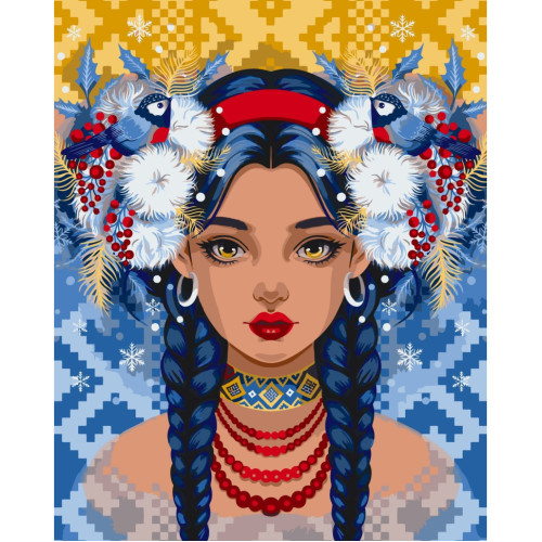 Картина за номерами Юна зима 10002-AC, 40х50 см Polina Skurykhina ©pollypop92