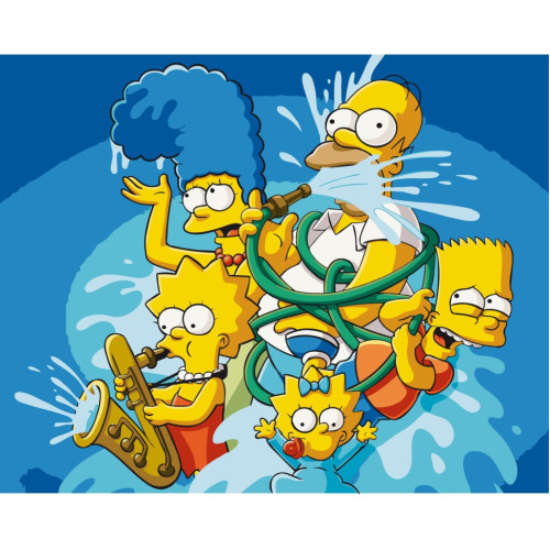 Картина по номерам без подрамника Crazy family 16039-ACNF 40х50 см