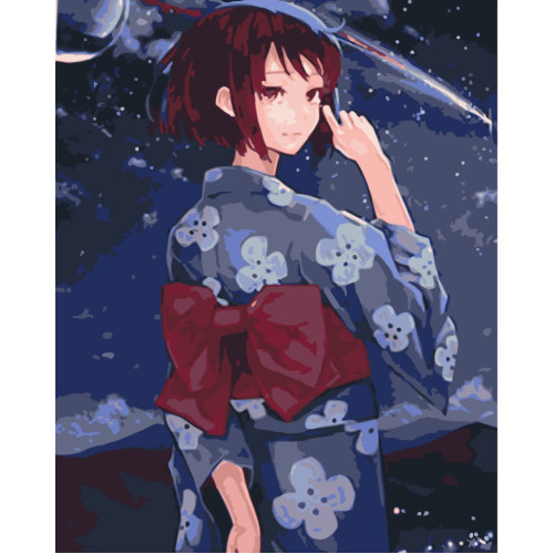 Картина по номерам без подрамника Mitsuha Miyamizu 10622-ACNF 40х50 см