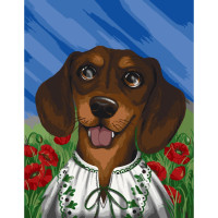 Картина по номерам без подрамника Ушастый патриот 11523-ACNF 40х50 см by Polina Skurykhina ©pollypop92