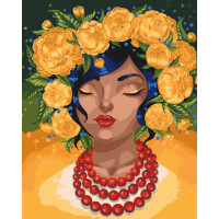 Картина за номерами без підрамника Квітковий спокій 10003-ACNF 40х50 см Polina Skurykhina ©pollypop92