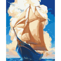 Картина за номерами без підрамника Прогулянка морем 10629-ACNF 40х50 см