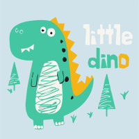 Набор для рисования на холсте Little dino 15008-AC, 30х30 см