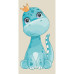 Картина по номерам Cute dino 15112-AC, 40х80 см
