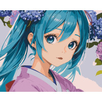 Картина по номерам Hatsune Miku 16093-AC, 40х50 см