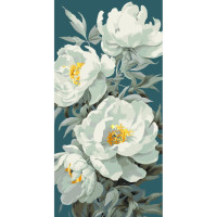 Картина за номерами Білі півонії 13093-AC, 40х80 см