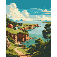 Картина за номерами Мальовнича затока 11039-AC, 40х50 см
