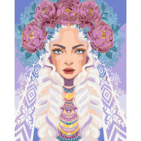 Картина по номерам Госпожа Пион 10127-AC, 40х50 см Polina Skurykhina ©pollypop92