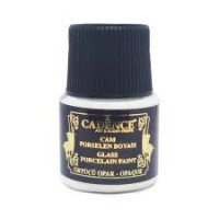 Краска для стекла непрозрачная Белый, Cadence Glass Porcelain Paint, 45 мл, №001