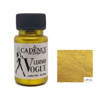 Фарба для шкіряних виробів Cadence Vogue Leather Paint, 50 мл, Золотий