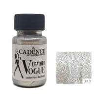 Краска для кожаных изделий Cadence Vogue Leather Paint, 50 мл, Серебряный