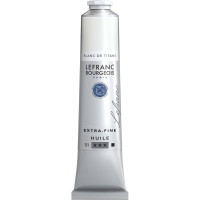 Масляная краска Lefranc Fine 40 мл, №008, Титановые белила (Titanium white row)