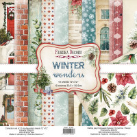 Колекція паперу для скрапбукінгу Winter wonders, 30,5 x 30,5 см, 10 аркушів