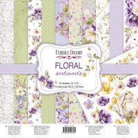 Колекція паперу для скрапбукінгу Floral Sentiments 30.5 х 30.5 см, 10 аркушів