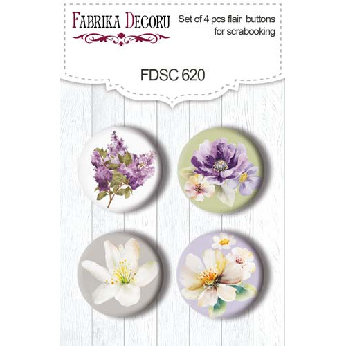 Скрапфишки набор 4шт, Floral Sentiments, №620