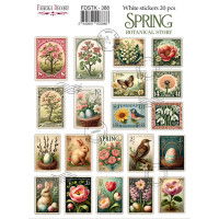 Набор наклеек (стикеров) 20 шт Spring Botanical story №388