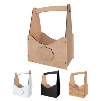 Кошик для подарунків, квітів та фруктів, 217х126х300 мм, №398 Білий (Набір для самостійного складання)