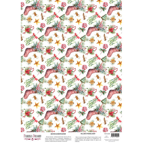 Деко веллум (аркуш кальки з малюнком) Ready for Santa, А3 (29,7х42 см)