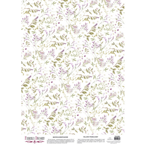 Деко веллум (аркуш кальки з малюнком) Floral Sentiments Квітковий танець, А3 (29,7х42 см)