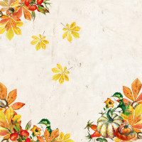Лист двусторонней бумаги для скрапбукинга Botany autumn №61-03 30,5х30,5 см
