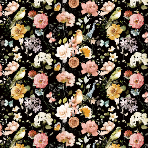 Лист двостороннього паперу для скрапбукінгу Miracle flowers №63-03 30,5х30,5 см