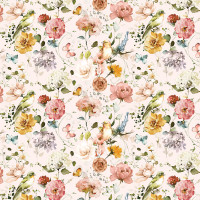 Лист двостороннього паперу для скрапбукінгу Miracle flowers №63-04 30,5х30,5 см