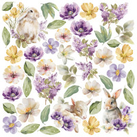 Лист с картинками для вырезания Floral Sentiments 20х20 см