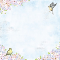 Лист двусторонней бумаги для скрапбукинга Smile of Spring №11-01 30,5х30,5 см