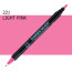 Двосторонній маркер Світло-рожевий (Light Pink) KURETAKE Kurecolor Fine&Brush, №221