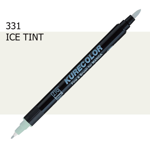 Двосторонній маркер Крижаний відтінок (Ice Tint) KURETAKE Kurecolor Fine&Brush, №331