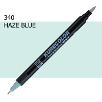 Двосторонній маркер Туманно-синій (Haze Blue) KURETAKE Kurecolor Fine&Brush, №340
