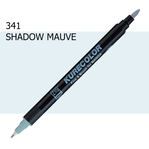 Двосторонній маркер Тіньовий маув (Shadow Mauve) KURETAKE Kurecolor Fine&Brush, №341