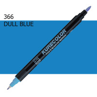 Двухсторонний маркер Тускло-синий (Dull Blue) KURETAKE Kurecolor Fine&Brush, №366