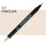 Двосторонній маркер Порцеляновий (Porcelain) KURETAKE Kurecolor Fine&Brush, №417