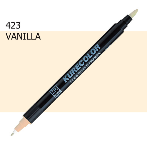 Двосторонній маркер Ванільний (Vanilla) KURETAKE Kurecolor Fine&Brush, №423