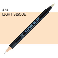 Двосторонній маркер Світлий бісквіт (Light Bisque) KURETAKE Kurecolor Fine&Brush, №424