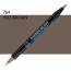 Двосторонній маркер Середньо-коричневий (Mid Brown) KURETAKE Kurecolor Fine&Brush, №764