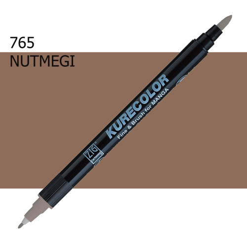 Двосторонній маркер Мускатний горіх (Nutmeg) KURETAKE Kurecolor Fine&Brush, №765